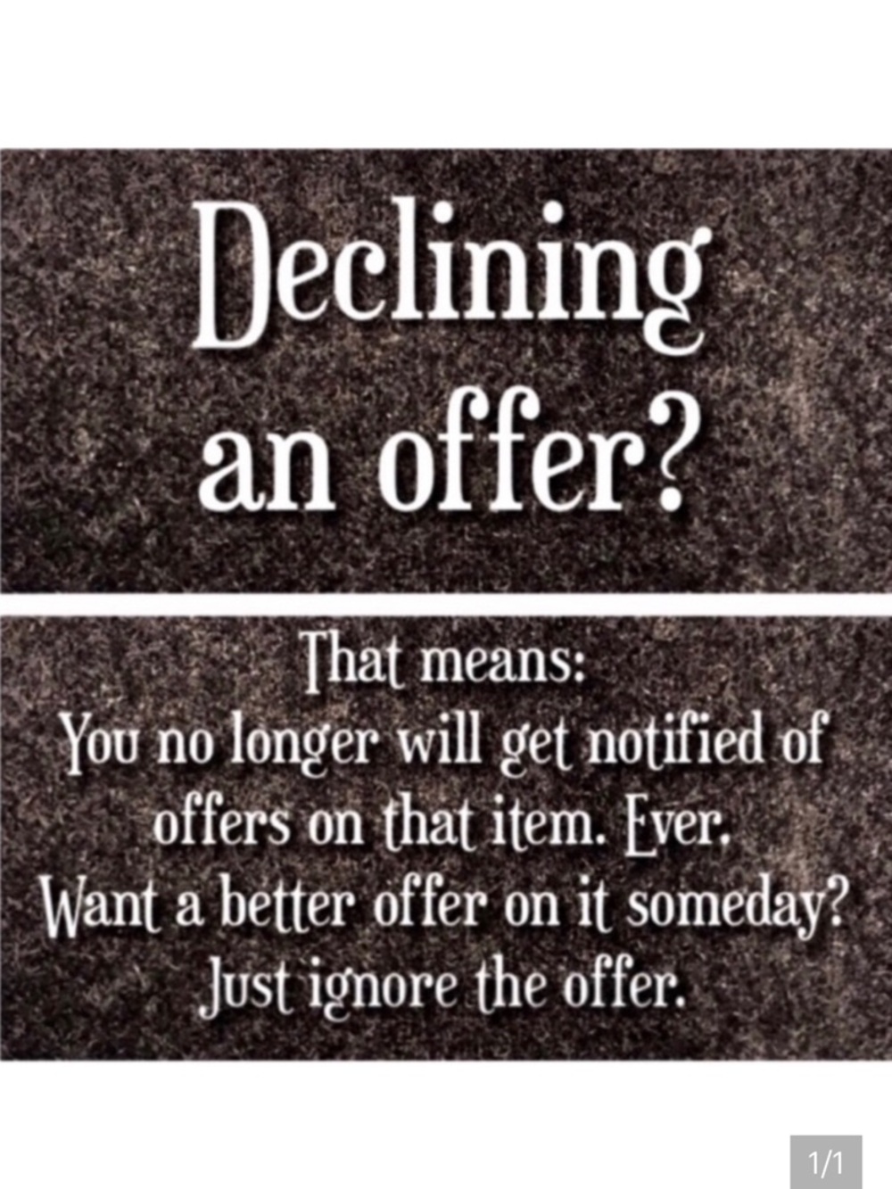 I will offer you my most reasonable price based on my purchase price